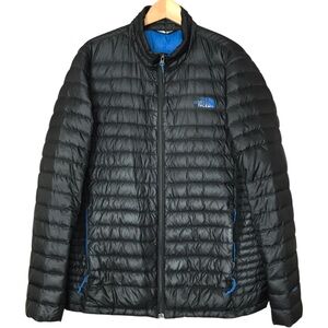The North Face 700 Down Jacket Coat Puffer Black Full Zip Men's Large